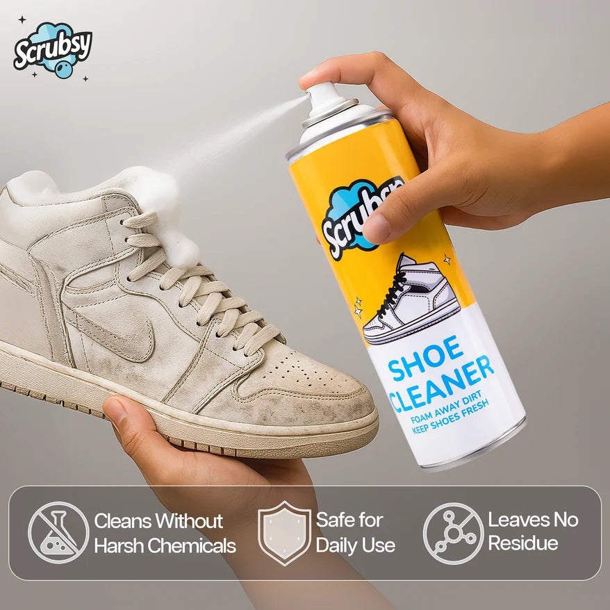 Pakistan's #1 Foam-Based Footwear Cleaner (Free Cleaning Brush)